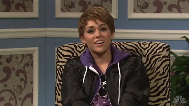 The Miley Cyrus Show, with Justin Bieber being all winky-poo.